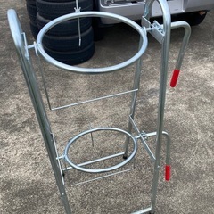 ペール缶スタンド ２段式の画像