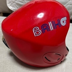 BRIKO スキー　レーシング　ジュニアヘルメット　　58サイズ　レッドの画像