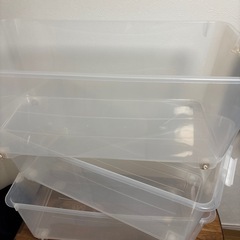 蓋なしジャンク　収納ボックス 収納ケース　3セット 衣装ケース プラスチック　72×39の画像