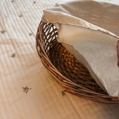 カゴ バスケット 猫 ペット ニューボーンフォトの画像