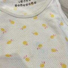 肌着100無地4枚柄1枚の画像