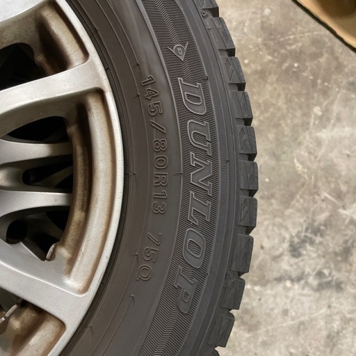 取引先決定　145/80R13 ダンロップ ウィンターマックス　軽自動車　ホイール　アルミホイール