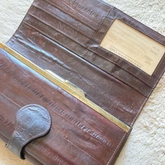 【レディース 長財布 牛革】 財布 レザー 革 大版 大型 クラッチバッグの画像