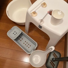 バス用チェア・手桶・シャンプーソープ入れ　 キッチン桶など