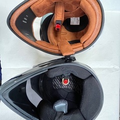 バイク　ヘルメット白
の画像