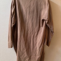 ZARA シャツ 茶色の画像