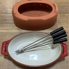 【未使用品】オーバルフォンデュセットの画像