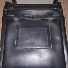 池田屋　ランドセル　防水ベルバイオスムース カラーステッチ　グリーン×キャメルの画像