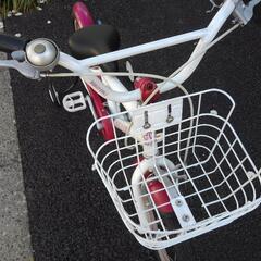 中古子供自転車３５２５　前後タイヤ新品！　１８インチ　ギヤなし　 身長１０６㎝前後　＊片足スタンドに変更可・無料（購入時のみ）の画像
