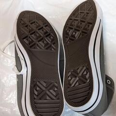 【新品未使用】CHIP CLIP CCBキャンバス スニーカー L 中灰の画像