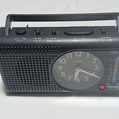 ◆最終値下げ / リズム時計(CITIZEN)AM／FMラジオ、懐中電灯、大型文字盤の目覚まし時計◆の画像