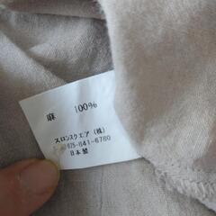 麻リネン100% 綿100% 七分袖カットソー2枚セットの画像
