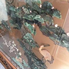 両面石細工絵衝立の画像