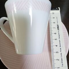 新古品　TACHIKICHI 　☕ティーカップ2客🌸🟩の画像