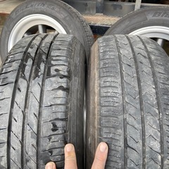 美品】ワタナベ8スポーク 14インチ PCD100 7J +8 4本セット 175/65R14の画像