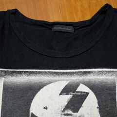 スカルプリント 長袖カットソー ロンT 黒の画像