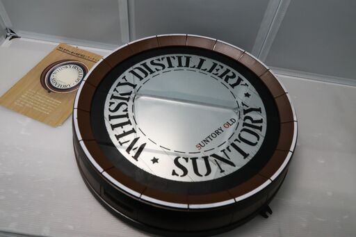 ◇SUNTORY オールド ウィスキー 樽型ミラーケース 看板 サイン