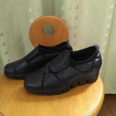 22.5  ウェッジヒール　靴の画像