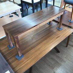 ★ジモティ割あり★ 関家具 ダイニングテーブル ベンチ付き ブラ...