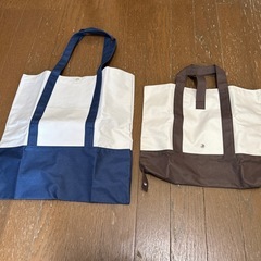 新品未使用　トートバック　大小２つ　１つ折りたたみ出来ます