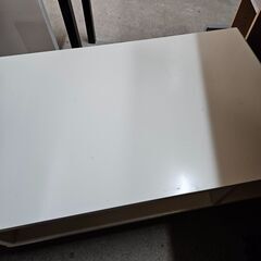 リサイクルショップどりーむ天保山店　No2109　ローテーブル　ホワイトカラー　テレビボードとしてもご使用できます♪の画像