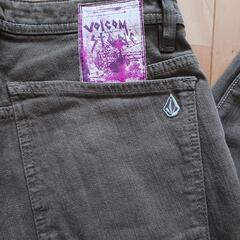 VOLCOM　ジーンズ　茶の画像