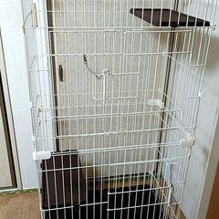 【新古品・配送】マルカン キャットフレンドルームスリム２段【猫・...