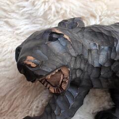 昭和レトロ木彫りの熊の画像