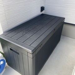 【受け渡し者決定】※訳あり　屋外収納ボックス の画像