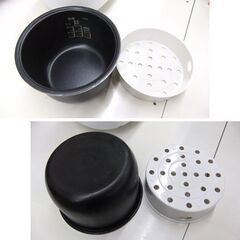 YAMADASELECT マイコンジャー炊飯器 2022年製 3合炊き YRC-M05H1 ホワイト ヤマダセレクト キッチン家電 札幌市 厚別区の画像