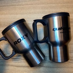 ROXY／Quiksilver ステンレス製マグカップ 2個セッ...
