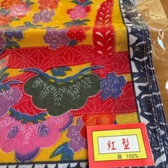 新品　ハンカチ 紅型　綿100%の画像