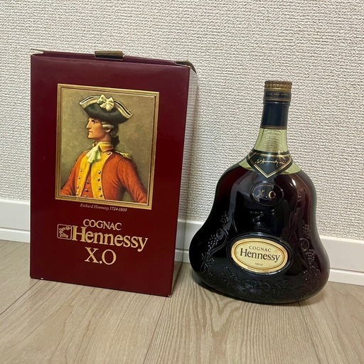 Hennessy X.O 　xo　1L グリーンボトル　ブランデー