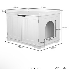 猫　トイレボックス　インテリア家具の画像