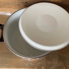 象印ホーロー鍋　昭和レトロの画像