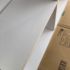 カラーボックス　ホワイト　若干の変色ありの画像