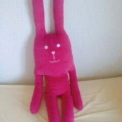 ぬいぐるみ ピンク うさぎの画像