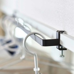 山崎実業　室内物干しハンガーバー タワー　ブラック　【品番：05620】の画像