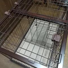 犬用ゲージトイレトレーニング屋根付きの画像
