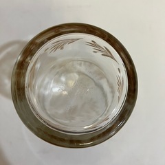 【E07】佐々木ガラス　昭和レトロなグラス5点セット 金縁　金模様　の画像