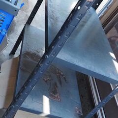 アイアンラック、中量鉄骨棚、棚、倉庫整理に、４１ｘ１６５、横80くらいです、の画像