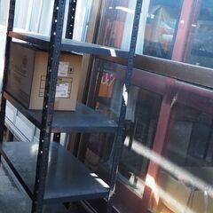 アイアンラック、中量鉄骨棚、棚、倉庫整理に、４１ｘ１６５、横80くらいです、の画像