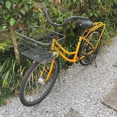 (お相手確定済)自転車26インチオートライト6段切替付き