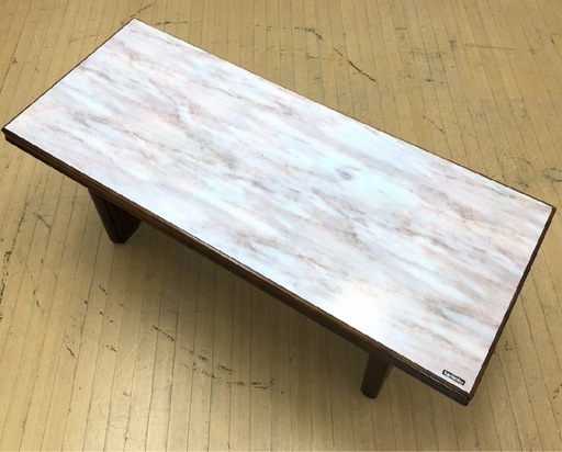 未使用品　カリモク　センターテーブル　　大理石調