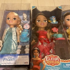 ディズニー　プリンセス　ドール人形　ラプンツェル　エルサ　アリエル　ベル　エレナ　の画像