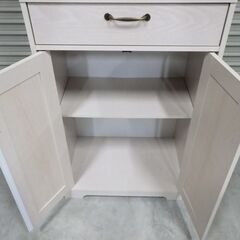 食器棚 レンジボード ラック　ホワイト　白家具の画像