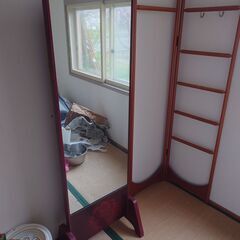 姿見と衣文かけ　引き取り限定の画像