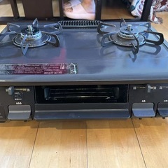 パロマ　ガステーブル　LPガス　左側強火　フラットトップの画像