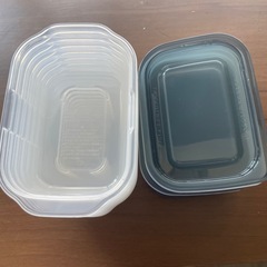 フタが洗いやすいタッパ8個セット