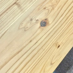 KANADEMONO THE TABLE 無垢杉 × ブラックスチールの画像